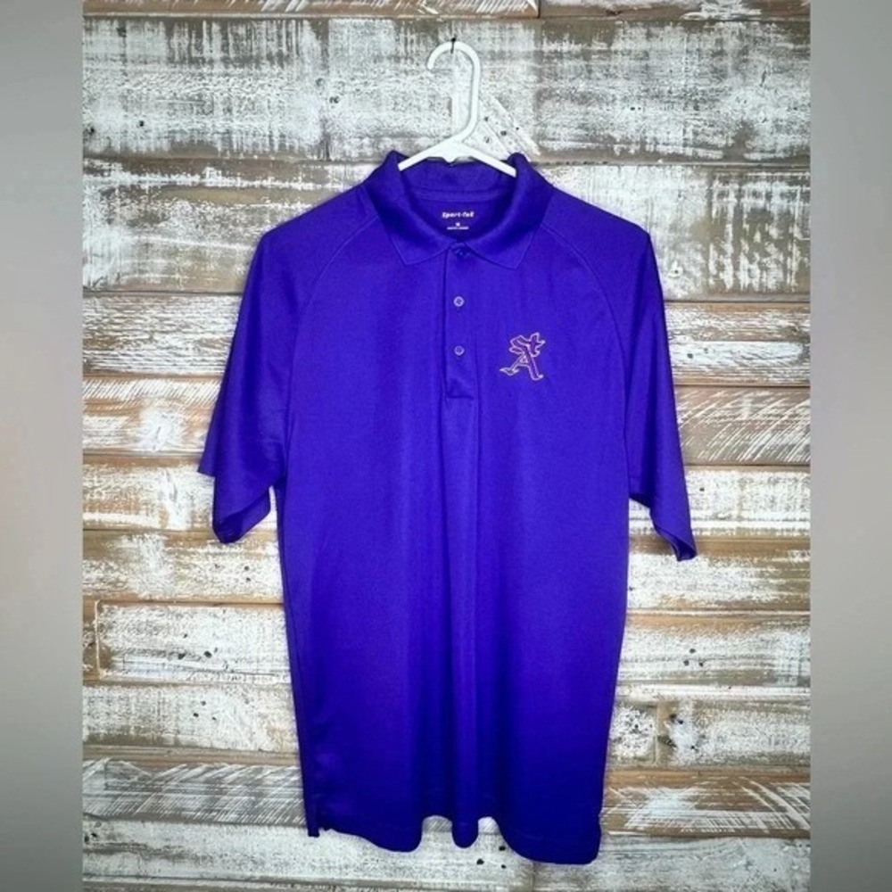 Sport-Tek men's‎ purple collared polo embroidered "SA"